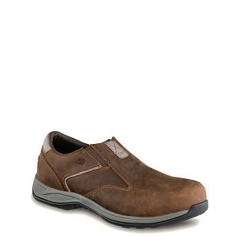 Red Wing Férfi ComfortPro Soft Toe Slip-On Munkavédelmi Cipő Barna